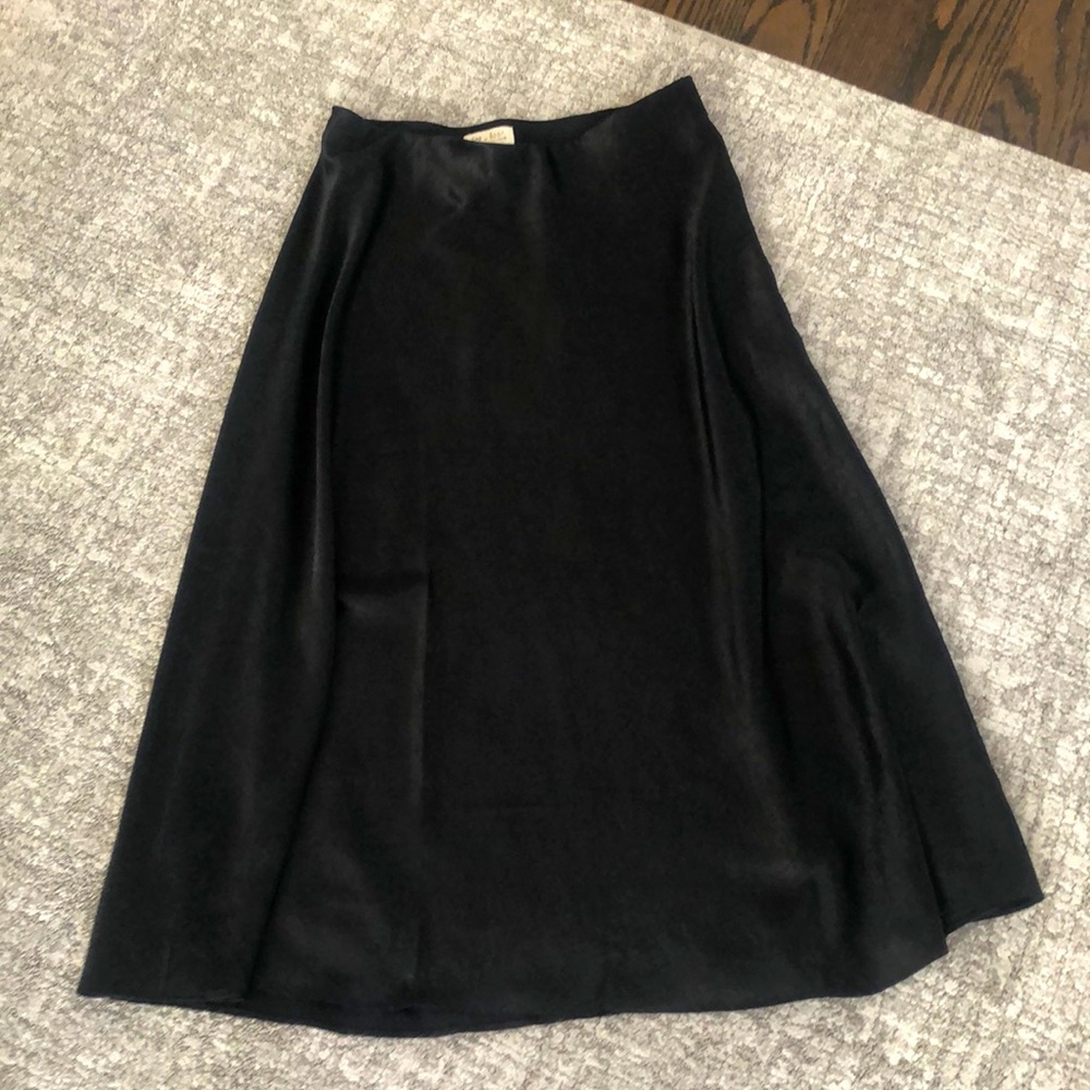 Black midi length skirt